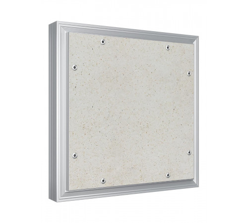 Люк ревизионный D Ceramo Optimum 300х300 скрыт.монтаж петля алюминий EVECS