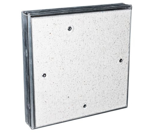 Люк ревизионный D Ceramo 500х400 скрыт.монтаж съемный алюминий EVECS