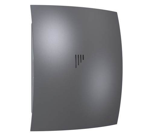 Вентилятор накладной BREEZE D125 обр.клапан Dark gray metal DICITI