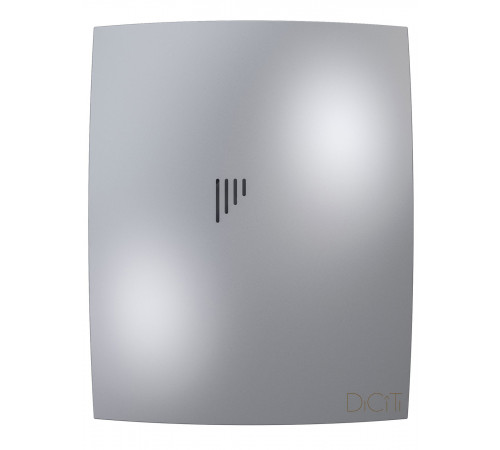 Вентилятор накладной BREEZE D125 обр.клапан Gray metal DICITI