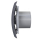 Вентилятор накладной BREEZE D125 обр.клапан Dark gray metal DICITI