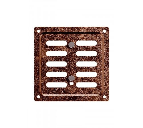 Решетка вентиляционная MER регулируемая 100x100 окраш.сталь Antique copper ERA