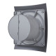 Вентилятор накладной BREEZE D125 обр.клапан Dark gray metal DICITI