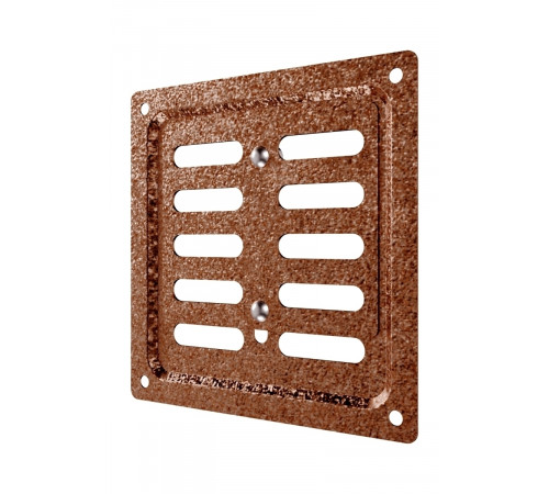 Решетка вентиляционная MER регулируемая 100x100 окраш.сталь Antique copper ERA