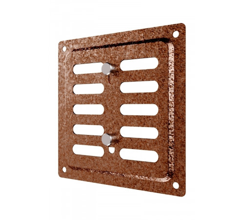 Решетка вентиляционная MER регулируемая 100x100 окраш.сталь Antique copper ERA