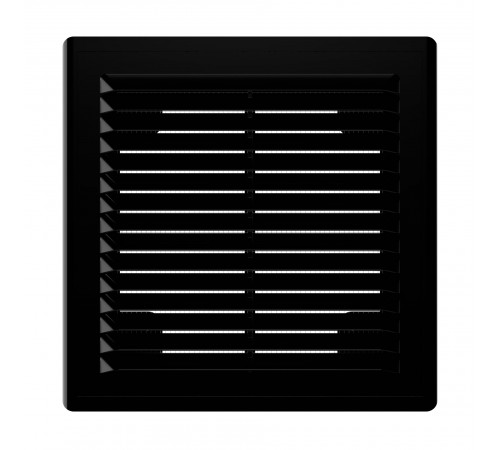 Решетка вентиляционная Р сетка разъемная 150х150 пластик Black ERA