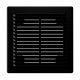 Решетка вентиляционная Р сетка разъемная 150х150 пластик Black ERA