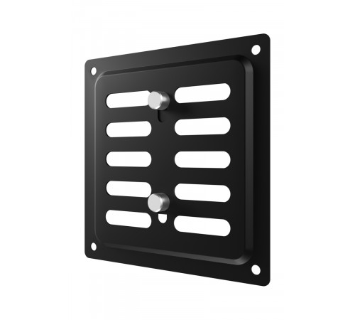 Решетка вентиляционная MER регулируемая 100x100 окраш.сталь Black ERA