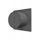 Вентилятор накладной SLIM D100 обр.клапан Dark gray metal DICITI