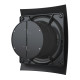 Вентилятор накладной BREEZE D125 обр.клапан Matt black DICITI