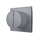 Вентилятор накладной SILENT D100 обр.клапан Dark gray metal DICITI