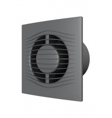 Вентилятор накладной SLIM D100 обр.клапан Gray metal DICITI