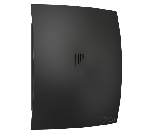 Вентилятор накладной BREEZE D125 обр.клапан Matt black DICITI