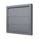 Выход стенной КФ фланец D150/160 жалюзи 190х190 ASA Gray ERA STREETLINE