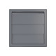Выход стенной КФ фланец D150/160 жалюзи 190х190 ASA Gray ERA STREETLINE