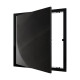 Люк ревизионный LN фланец 300х300 нажимной 327х327 пластик Black EVECS