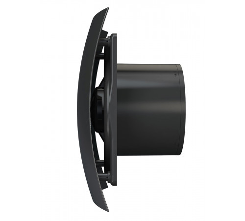 Вентилятор накладной BREEZE D125 обр.клапан Matt black DICITI
