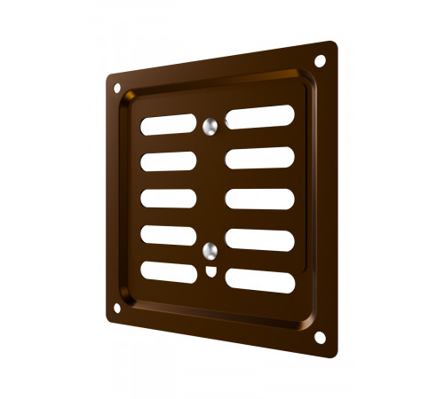 Решетка вентиляционная MER регулируемая 100x100 окраш.сталь Metallic brown ERA