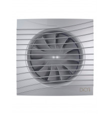 Вентилятор накладной SILENT D100 обр.клапан Gray metal DICITI