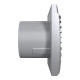 Вентилятор накладной SILENT D100 обр.клапан Gray metal DICITI