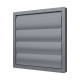Выход стенной КФ фланец D250 жалюзи 294х294 ASA Gray ERA STREETLINE