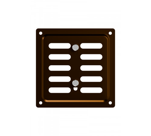 Решетка вентиляционная MER регулируемая 100x100 окраш.сталь Metallic brown ERA