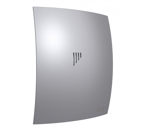 Вентилятор накладной BREEZE D100 обр.клапан Gray metal DICITI