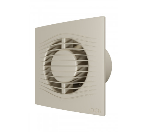 Вентилятор накладной SLIM D100 обр.клапан Ivory DICITI