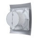Вентилятор накладной BREEZE D100 обр.клапан Gray metal DICITI