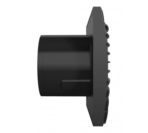 Вентилятор накладной SILENT D100 обр.клапан Matt black DICITI