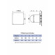 Панель декоративная AEON D100/125 179х179 стекло Matelac beige light DICITI