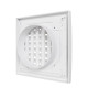 Решетка вентиляционная RRPF фланец D100 разъемная регулируемая 150x150 пластик ERA