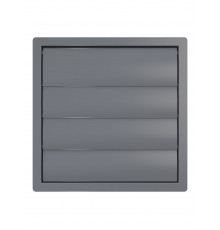 Выход стенной КФ фланец D355 жалюзи 410x410 ASA Gray ERA STREETLINE
