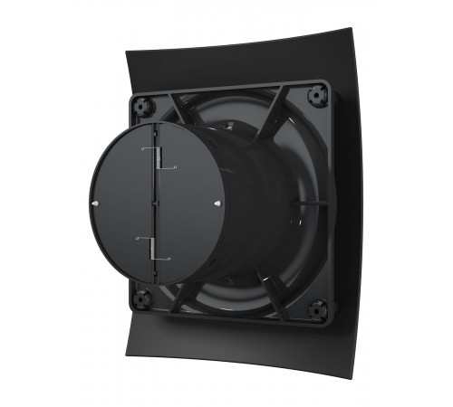 Вентилятор накладной BREEZE D100 обр.клапан Matt black DICITI