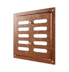 Решетка вентиляционная MER регулируемая 150x150 окраш.сталь Antique copper ERA