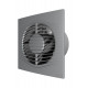 Вентилятор накладной SLIM D125 обр.клапан Gray metal DICITI