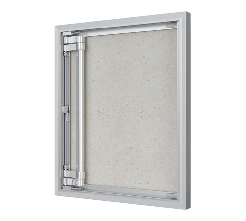 Люк ревизионный D Ceramo Optimum 500х600 скрыт.монтаж петля алюминий EVECS