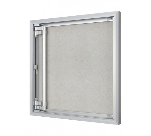 Люк ревизионный D Ceramo Optimum 600х600 скрыт.монтаж петля алюминий EVECS