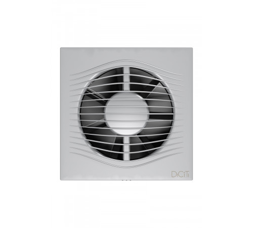 Вентилятор накладной SLIM D125 обр.клапан Gray metal DICITI