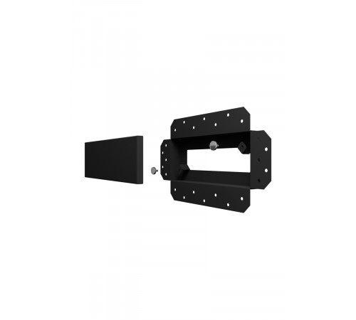 Решетка вентиляционная SGR 250x100 окраш.сталь Matt black ERA