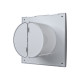 Вентилятор накладной AURA D100 обр.клапан Gray metal DICITI