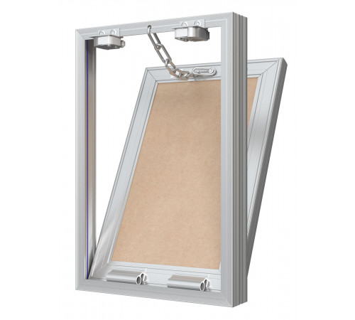 Люк ревизионный D Ceramo Base 200х300 скрыт.монтаж съемный алюминий EVECS