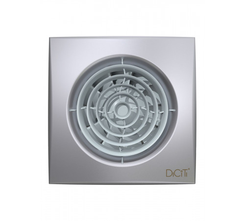 Вентилятор накладной AURA D100 обр.клапан Gray metal DICITI