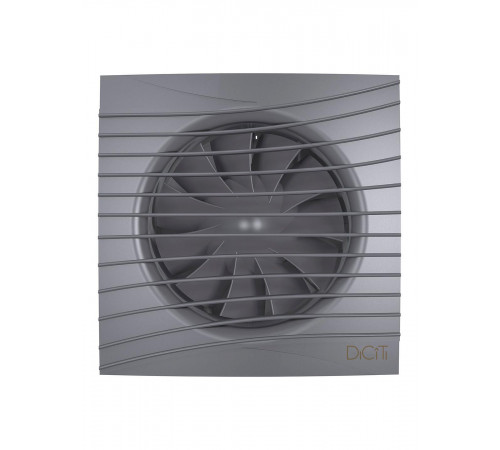 Вентилятор накладной SILENT D125 обр.клапан Dark gray metal DICITI