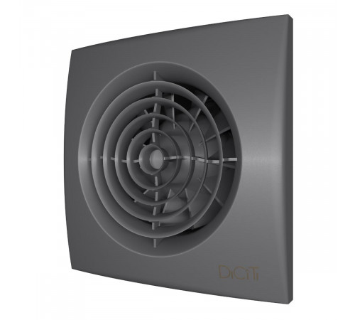 Вентилятор накладной AURA D100 обр.клапан Dark gray metal DICITI