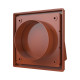 Выход стенной КФВ фланец D100 обр.клапан 150x150 ASA Terracotta ERA STREETLINE