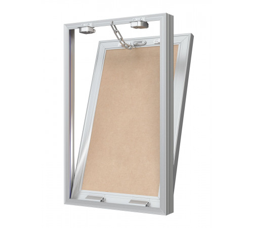 Люк ревизионный D Ceramo Base 250х400 скрыт.монтаж съемный алюминий EVECS