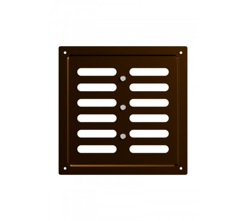 Решетка вентиляционная MER регулируемая 200х200 окраш.сталь Metallic brown ERA