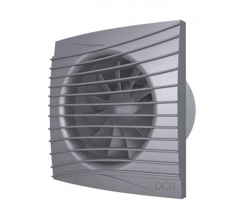 Вентилятор накладной SILENT D125 обр.клапан Dark gray metal DICITI