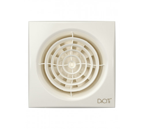 Вентилятор накладной AURA D100 обр.клапан Ivory DICITI
